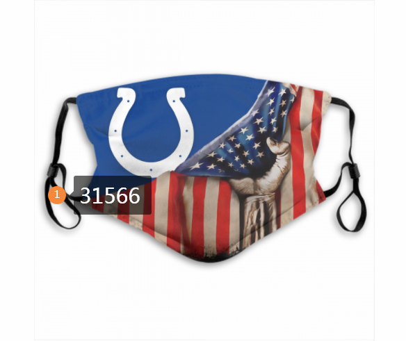 NFL 2020 Indianapolis Colts #20 Dust mask with filter